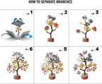 BlizzCart Seven Chakra Crystal Tree for Good Luck - 7 Chakra Tree for Natural Healing, Money, Health, Mental Peace, Vastu Correction, Positive Energy, and Reiki Healing,10-12 Inches
