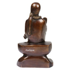 SVARUP Brass Sai Baba Murti Statue for Home Pooja Temple Height 8.5 Inch Copper Gold Color