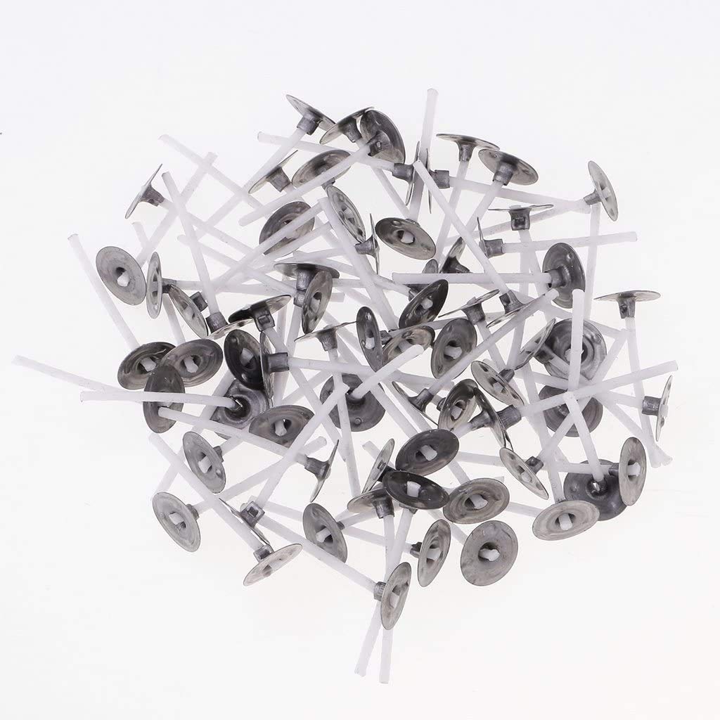 Jhintemetic® - Pack of 25 Plastic Acrylic Round Shape Tealight Cups Holders with 25 Candle Wicks (1-Inch) for DIY Candle Making (Pack of 25, Round Shape)