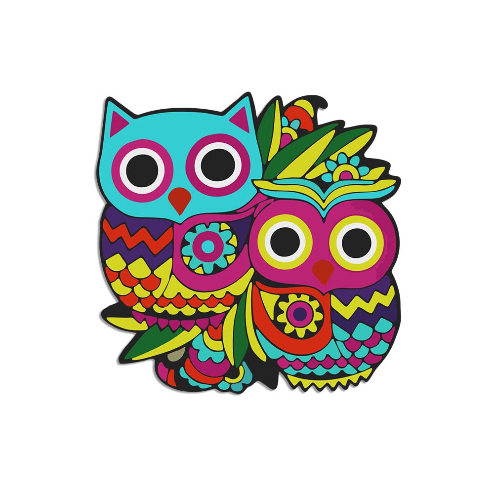 Artvibes Fridge Magnet Owls Decorative Item for Refrigerator|Almirah|Washing Machine(RM_7059)