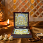 House Of Wemy Lord Mahavir Pocket Temple for Pooja Room | Gold Plated Photo Frame & Devotional Prayer Box for Jains | Gift for Family & Friends, Diwali Gift & Home Decor - (Medium) 4 Inch - Pack of 1