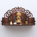 RANDOM Wall Mounted Mandir/Temple, Wooden Pooja Stand for Home, Wall Hanging Temple for Home, Office (12 x 8.5 x 6)
