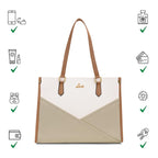 Lavie Women's Ziva Colourblock Tote Handbag | Tote Bag for Work | Ladies Purse | Stylish Shoulder Bag | Gift for Women