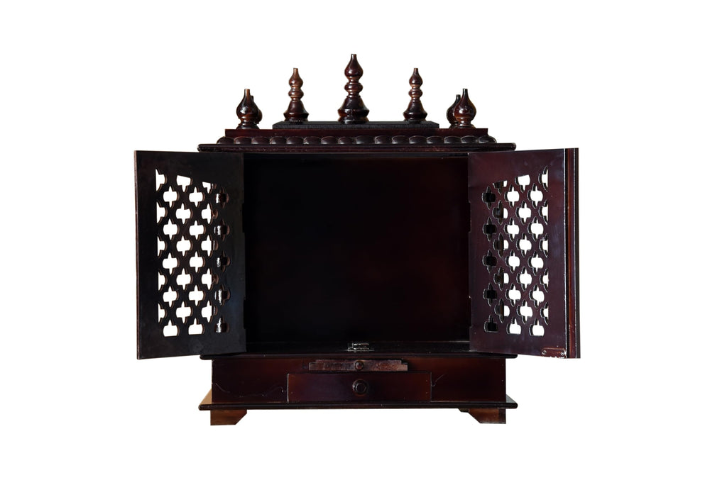Kamdhenu Art and Craft Wood Home Temple (22 x 11 x 28 inch, Multicolour)