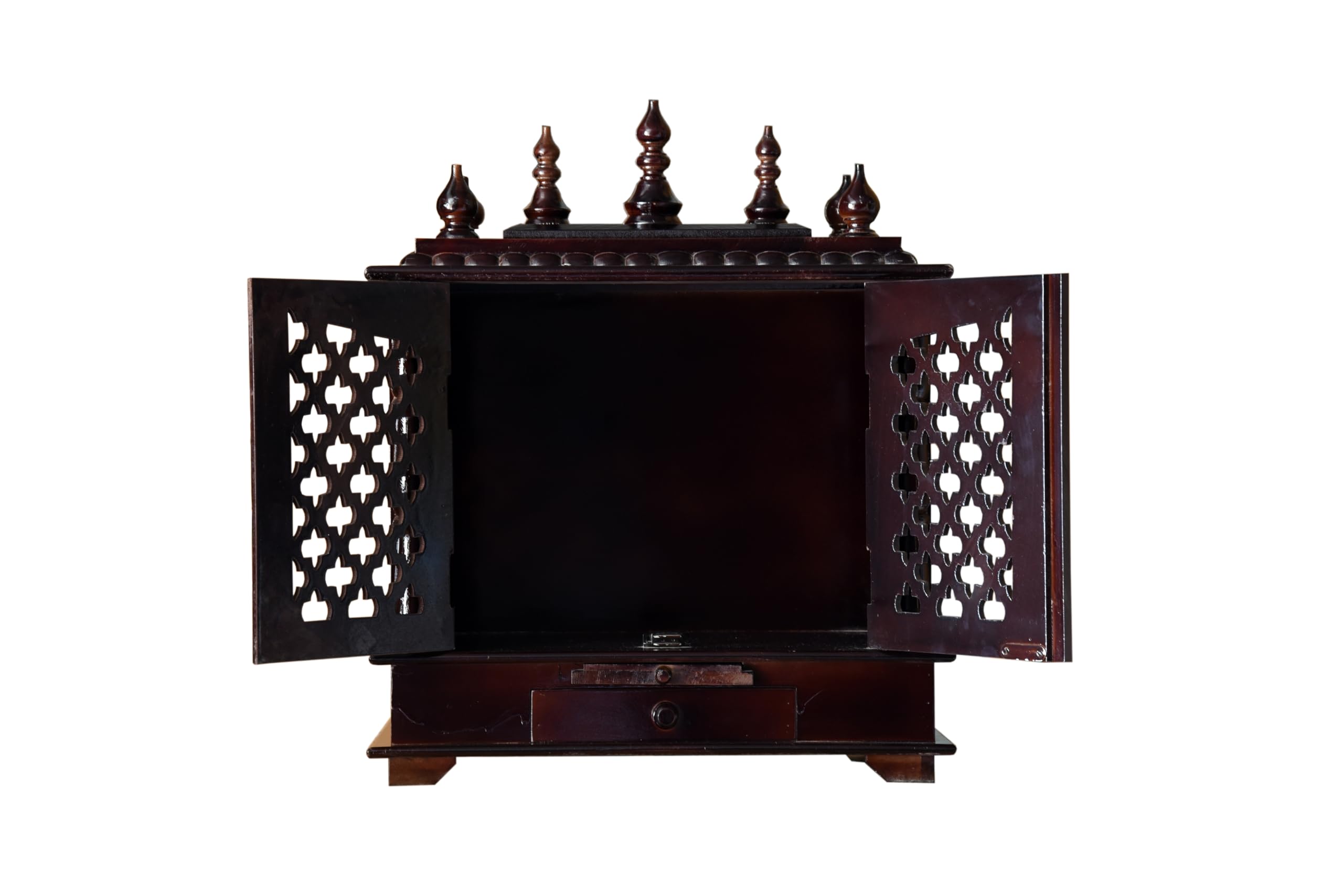 Kamdhenu Art and Craft Wood Home Temple (22 x 11 x 28 inch, Multicolour)