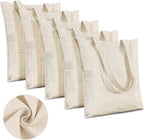 Metsi Canvas Plain Tote Bag for Women, 15X16 Reusable Cotton Tote Bags with Zipper, Blank DIY Craft Bag for Painting, Shopping, School, Beach, Gym, Groceries and Multi-Purpos