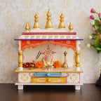 Kamdhenu Art and Craft Wooden Temple/Home Temple/Pooja Mandir/Pooja Mandap/Temple (23)