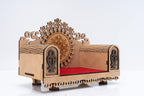HomeDex Wooden Sihasan jula for God | Home Decore God Throne in Wooden Cutout Board