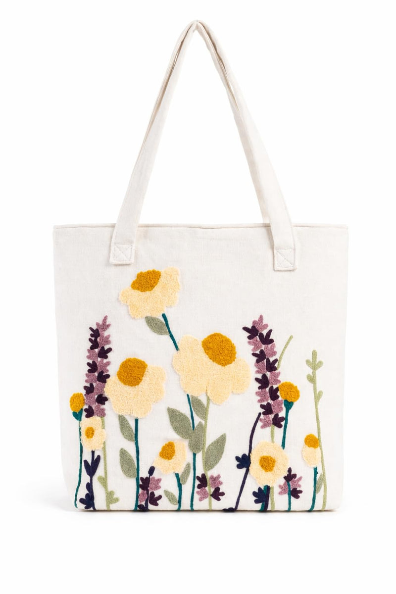 ABSTRACT INDIA Handcrafted Shoulder Tote Bag with Zipper Closure | Cotton Canvas Breathable fabric | Travel, Office, College & Daily Use Tote Bag for Women