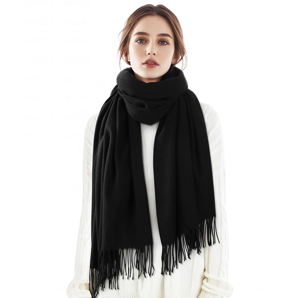 Clothirily Womens Winter Scarf, Fashion Cashmere Feel Plaid Scarfs for Women, Pashmina Shawls and Wraps, Long Blanket Scarf