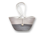 DYARCHY Attractive Hand Bag | Extra large Tote Bag | Summer Bag | Bucket Bag | Basket Bag | Bamboo Tote | Beach Bags for Women | Boho Bag | Kauna Bag | Handbag | Jute Bag | Handmade Bag (Grey)