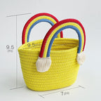 BEAUTIFUL HOMMIES Attractive Hand Bag | large Tote Bag | Summer Bag | Bucket Bag | Basket Bag | Bamboo Tote | Beach Bags for Women | Boho Bag| jute Bag | Handmade Bag|Sling Bag (Yellow)