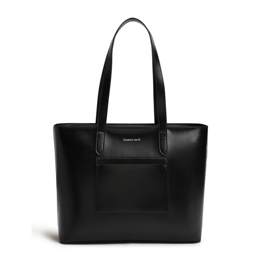 Fastrack PU Structured Tote Bag with Cut Work for Women, Girls and Ladies | College & Office Ready Tote Bag