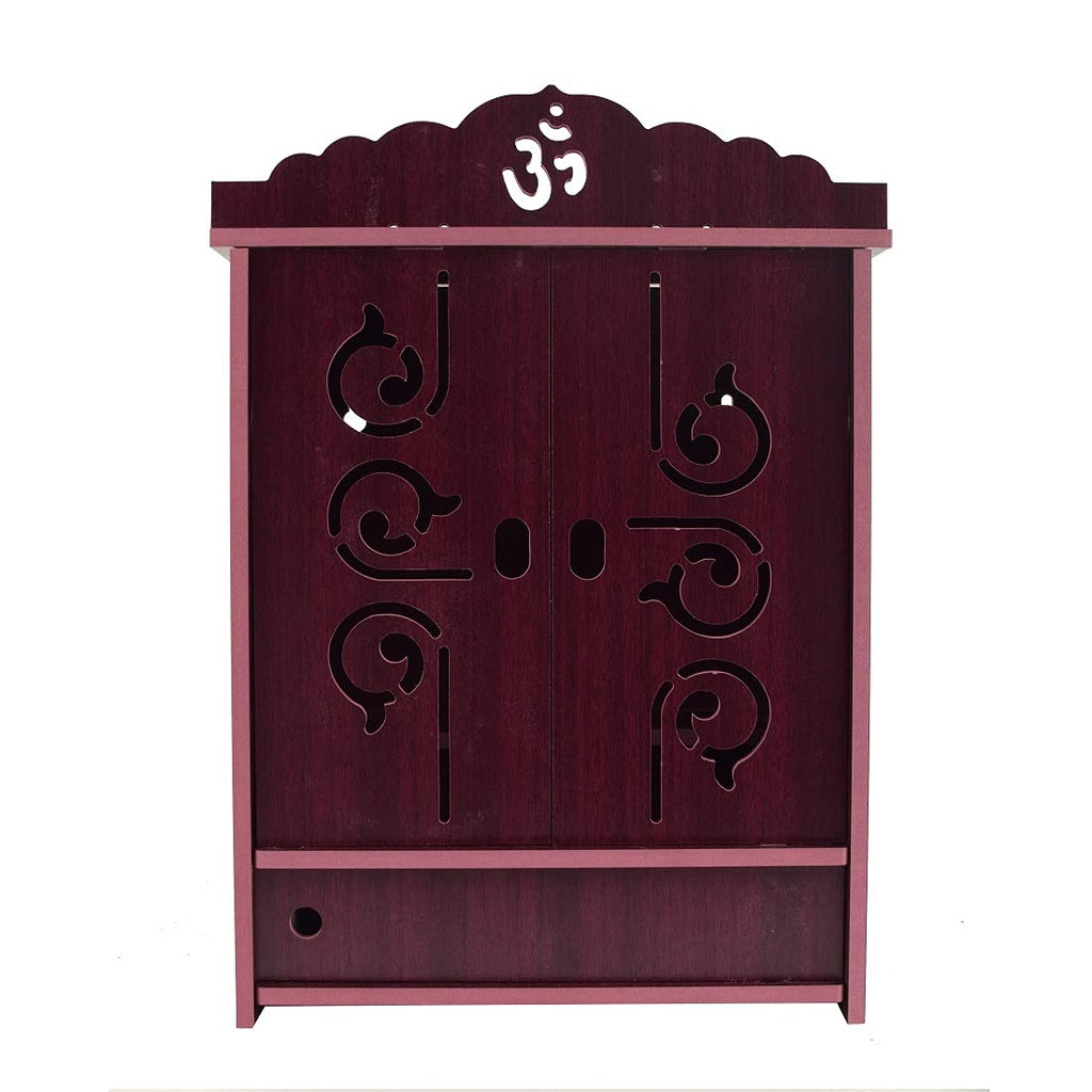 YIXT Premium MDF Wooden Temple with Matte Finish