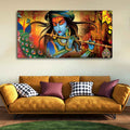 VIBECRAFTS Canvas Paintings for Living Room Drawing Room Classic Krishna Premium Wall Painting Fitted with Wooden Frame for Home|Office|Gift(PTVCH_2245N)