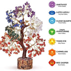 7 Chakra Gamstone Crystal Tree for Positive Energy & Home Decor,