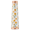 MILTON Copper Delight Design Water Bottle, 915 ml, Floral | Lacquer Coating, Curved bottle | Diwali | Festive | Gifting | Yoga | Home | Kitchen | Vedic