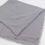 XRDSS Summer Cotton Blend Crinkle Vintage Soft Scarf with Fringed Edges 35 ¡Á 70 Gray