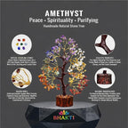 300 Beads, 7 Chakra Crystal Tree, Showpiece Good Luck and Positive Energy, Showpiece for Living Room, Natural Healing Gemstones Money/Lucky Tree for Good Luck, Multicolor