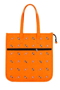 Vaishnavi Creations Solapur | Embroidered Cotton Tote Bag for Women | Spacious Handbag | Eco-Friendly Shoulder Bag for Office, Shopping & Daily Use (Mango)
