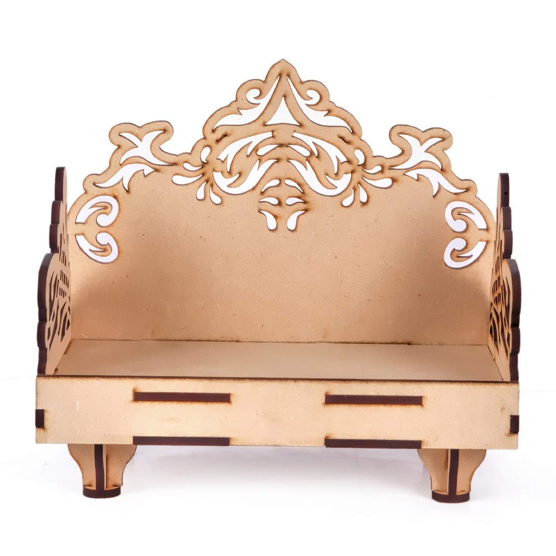 kriyanta Wooden Small Temple for Home Puja Mandir Wall Hanging and Table Top Home Mandir Temple Home Decor Beautiful Wooden Temple. (Hindolo W 1628)