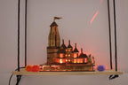A & S VENTURES Shree Ram mandir Ayodhya Wood Temple Model for Home/Office/Shop and Home Decoration with Light.