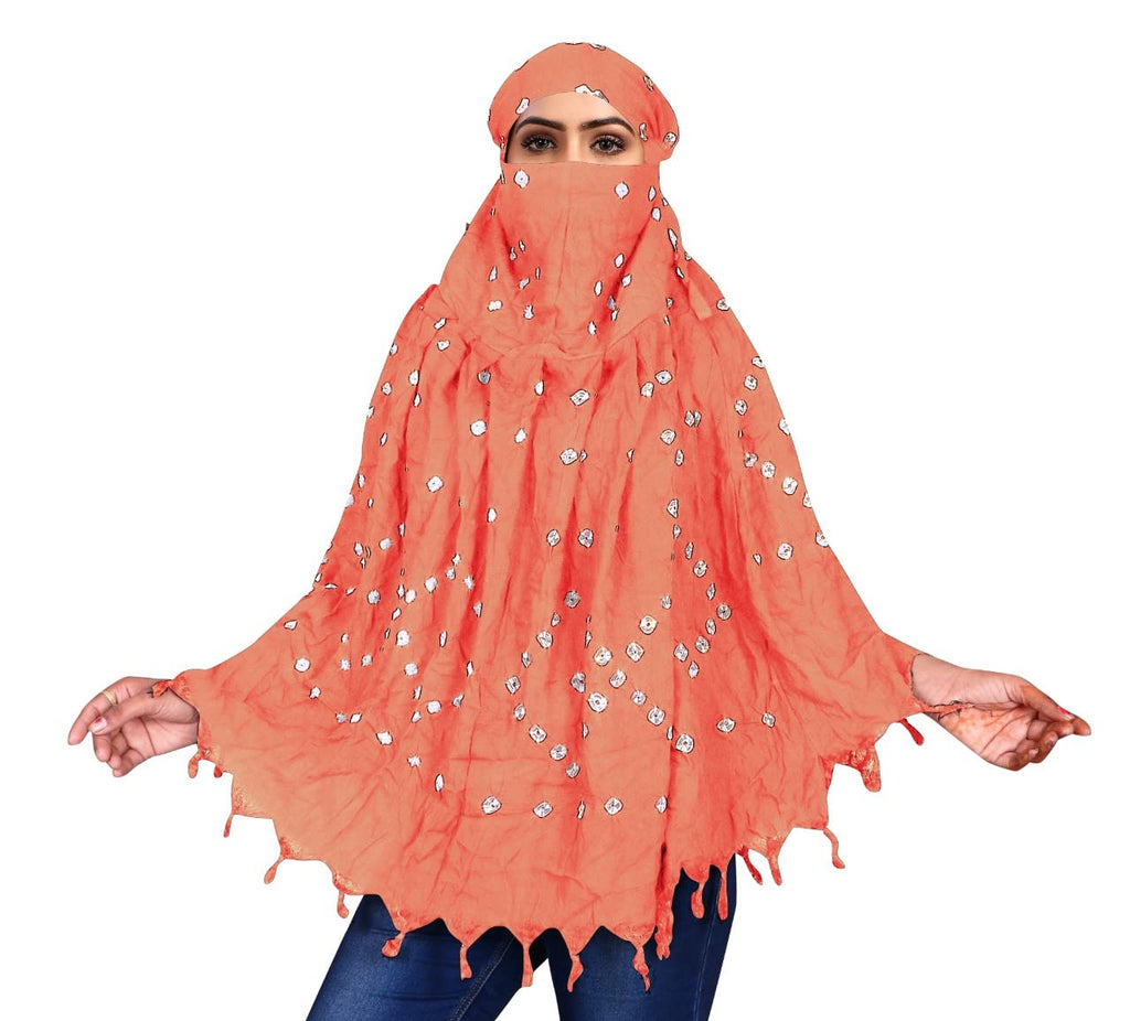 VASTTRAM Women's Pure Cotton Long Scarves Scarf Cum Mask usable for Driver Anti Pollution Full Face Cover With UV Sun Rays Protection