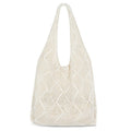Luxeeva® Bohemian Style Beach Bags for Women Stylish, Comfortable & Lightweight Crochet Tote Bags, Portable Aesthetic Tote Bags for Beach, Shopping & Daily Use