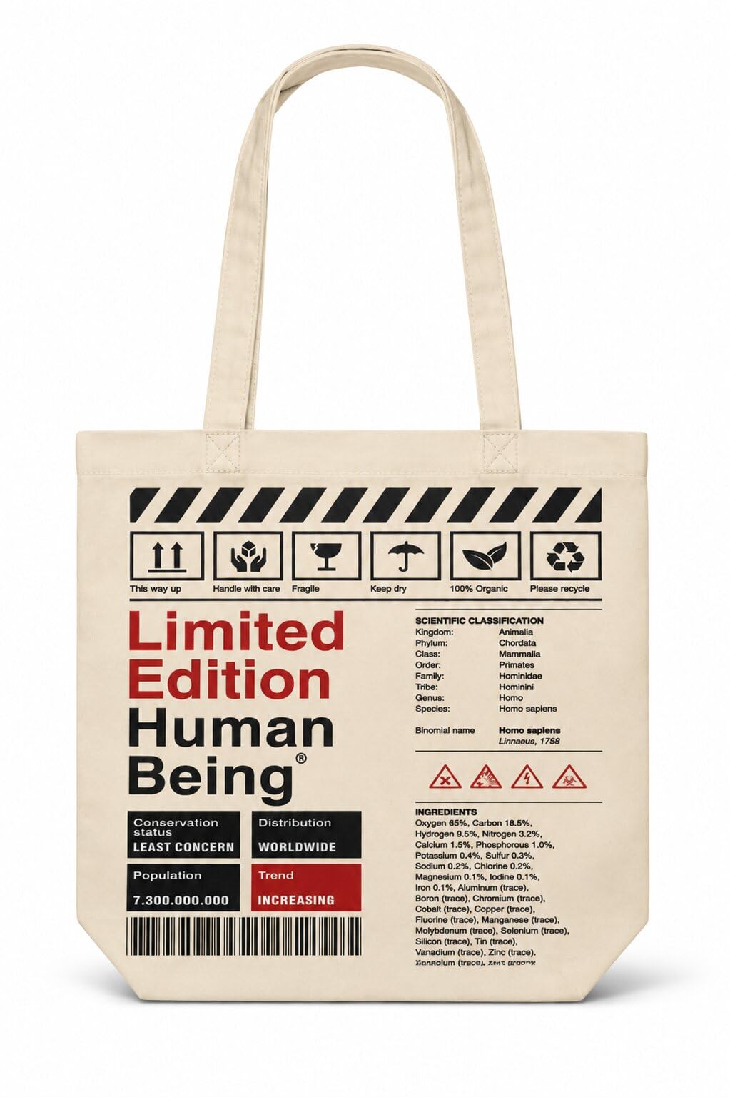 ECOEK Stylish Canvas Tote Bag for Women | Reusable Trendy Zipper Handbag with Pocket, Lightweight Aesthetic Cotton Tote for College, Office, Travel and Daily Use-Limited Edition White