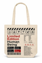 ECOEK Stylish Canvas Tote Bag for Women | Reusable Trendy Zipper Handbag with Pocket, Lightweight Aesthetic Cotton Tote for College, Office, Travel and Daily Use-Limited Edition White