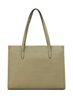 Guess Light Musk Textured Zipper Finneas Carryall Tote Bag