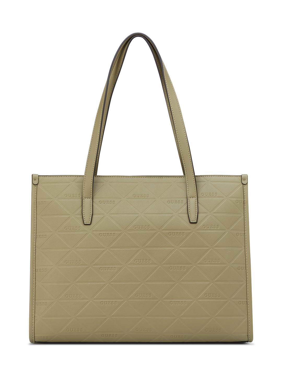 Guess Light Musk Textured Zipper Finneas Carryall Tote Bag