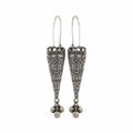 Jewels of Love Meher Tribal Oxidised Jhumka Earrings for Women & Girls | Boho Ethnic Drop Dangle Earrings | Traditional Handmade German Jewelry for Festive, Party & Daily Wear