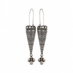 Jewels of Love Meher Tribal Oxidised Jhumka Earrings for Women & Girls | Boho Ethnic Drop Dangle Earrings | Traditional Handmade German Jewelry for Festive, Party & Daily Wear