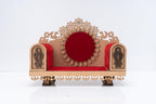 Cloudzy MDF God Singhasan Devghar Mandasana God Throne Art Craft Handmade Plywood Mandir Pooja Room Home Decor with a Divine God Throne (Singhasan 01)