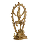 ARTVARKO Brass Natraja Statue Idol of Lord Shiva Ji Dancing Natraj Murti Statue Decorative Sculpture Religious Idol 6 Inches