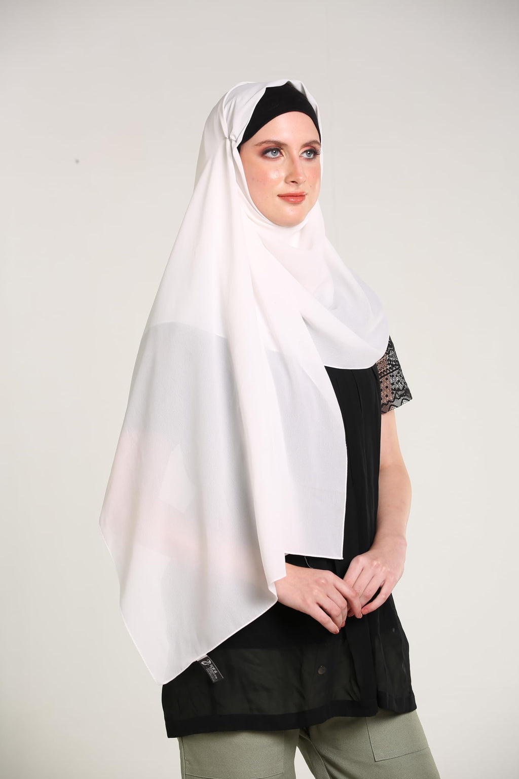 SAHIL SCARF Women Hijab Scarf 180x70cm Chiffon Georgette Lightweight Soft Fabric Easy to Drape with Burqah Abaya and Modest Dress