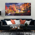VIBECRAFTS Homcraft Canvas Paintings for Living Room Drawing Room Autumn Season Nature Scenery Canvas Wall Painting Fitted With Wooden Frame For Home | Office | Living Room | Gifts (PTVCH_2535)