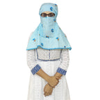 Switchon Cotton Printed Female Scarf Hijabf For Women-Yellow Multi - 12 Yrs And Above-1 Scarf