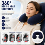 Chumbak Travel Pillow for Flights | Neck Rest for Travel with Eyes Mask for Sleeping | Travel Accessories for Women | Gifts for People Going Abroad