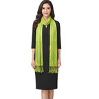 Graziemille Pure Pashmina For Women Pashmina green sequins XL
