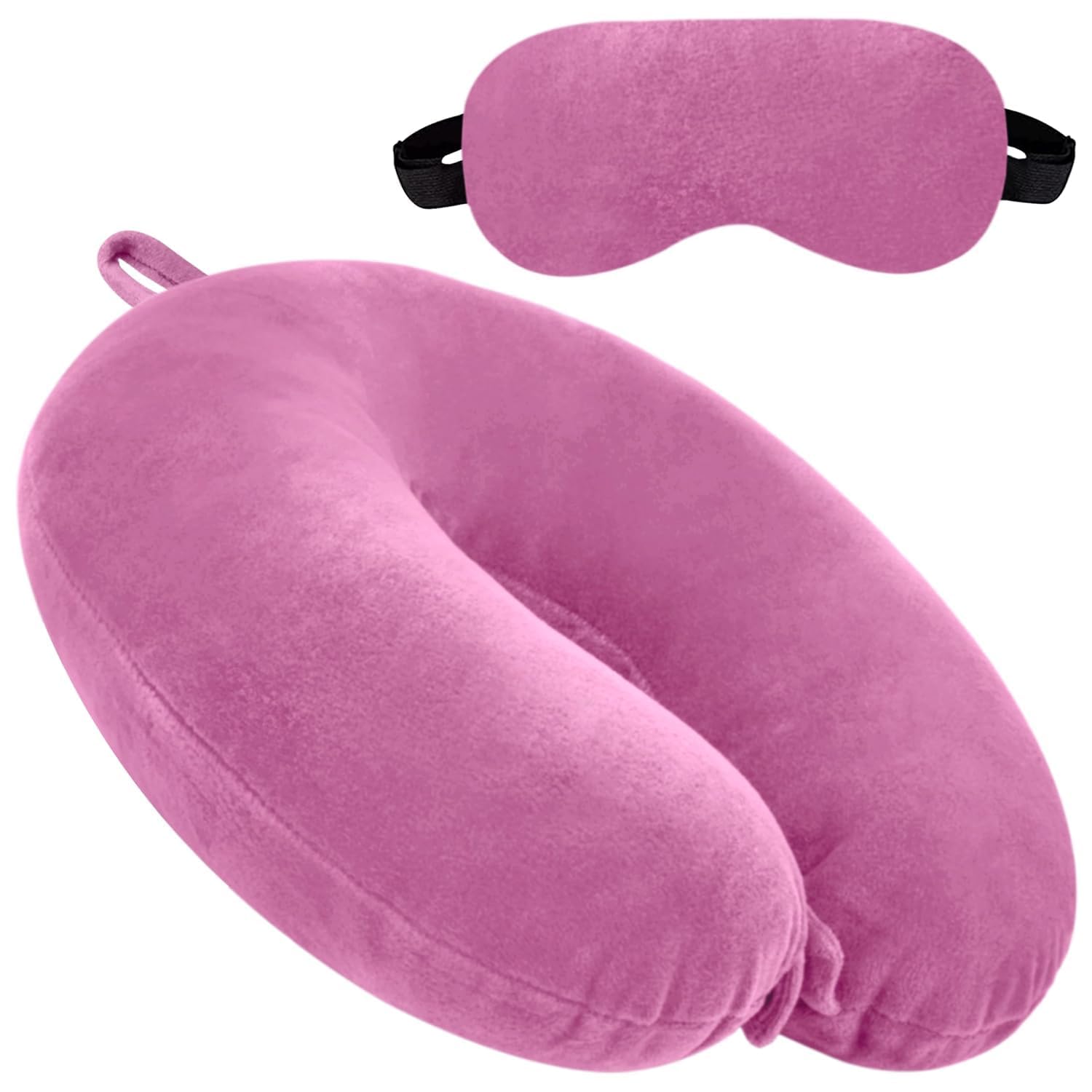 QIQI Velvet Cooling Gel Relaxing Eye Sleep Mask For Dark Circles, Dry Eyes, Cooling Eyes, Pain Relief, Redness, Eye Patches, Sleeping Cool Pad Suitable For All Family Members Sleeping Mask (PINK_GEL)