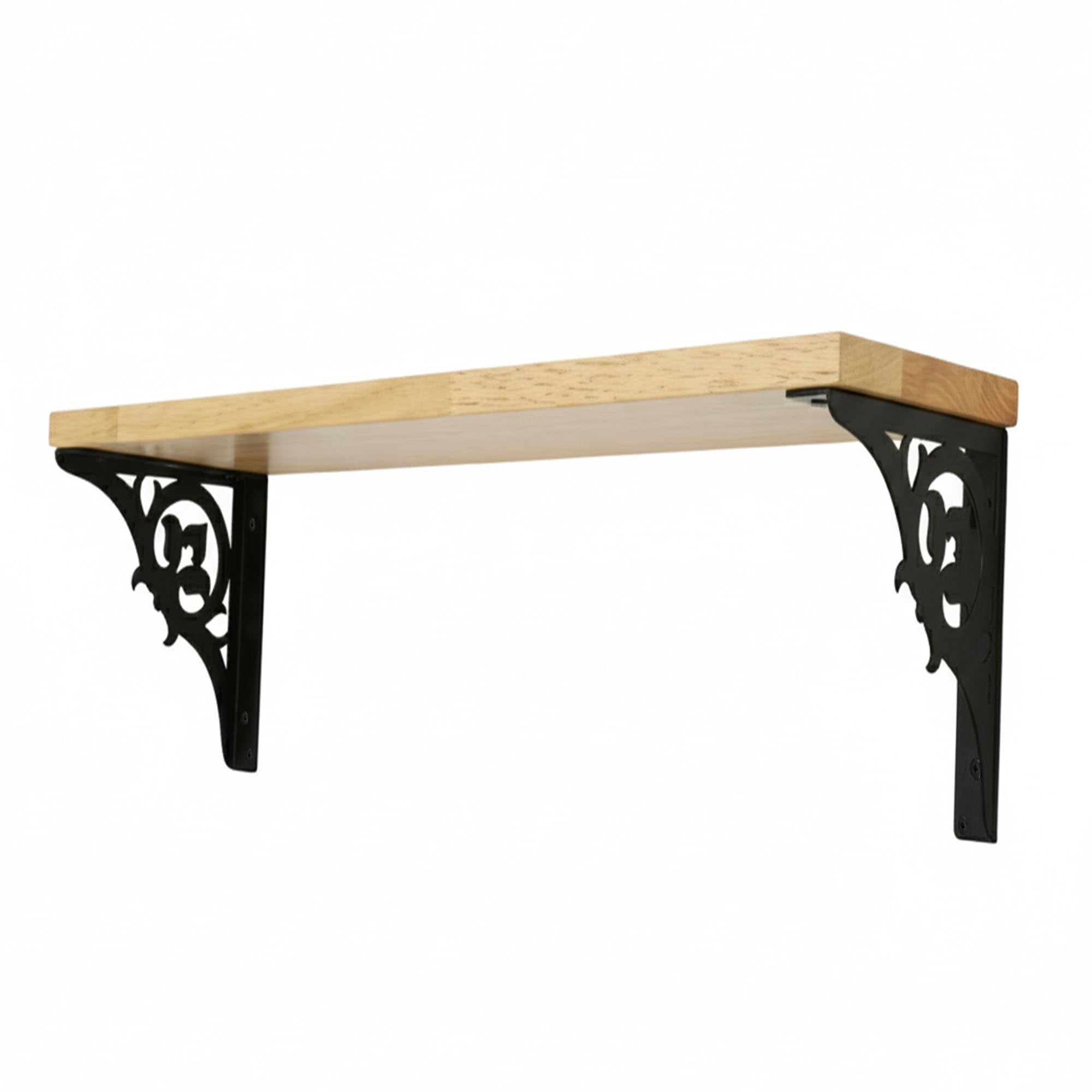 Spillbox wooden Pooja Home Temple|White Metal Shelf |Wall Mountable|Easy Screw Assembly|Home Temple for Puja Room |Pooja Stand | Mandir-SINGLE FLORAL (Black Small)