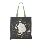 Purple Tree Cute Cat Canvas Tote - 1 Pc, Women's Printed Stylish Bag