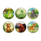 Artvibes Wooden Jigsaw Puzzle Games for Children & Kid | Animal Jigsaw Puzzles for Kid's of Age 2-5 Years | Puzzle Toys for Kids | 4 Pieces (PZ_608N)