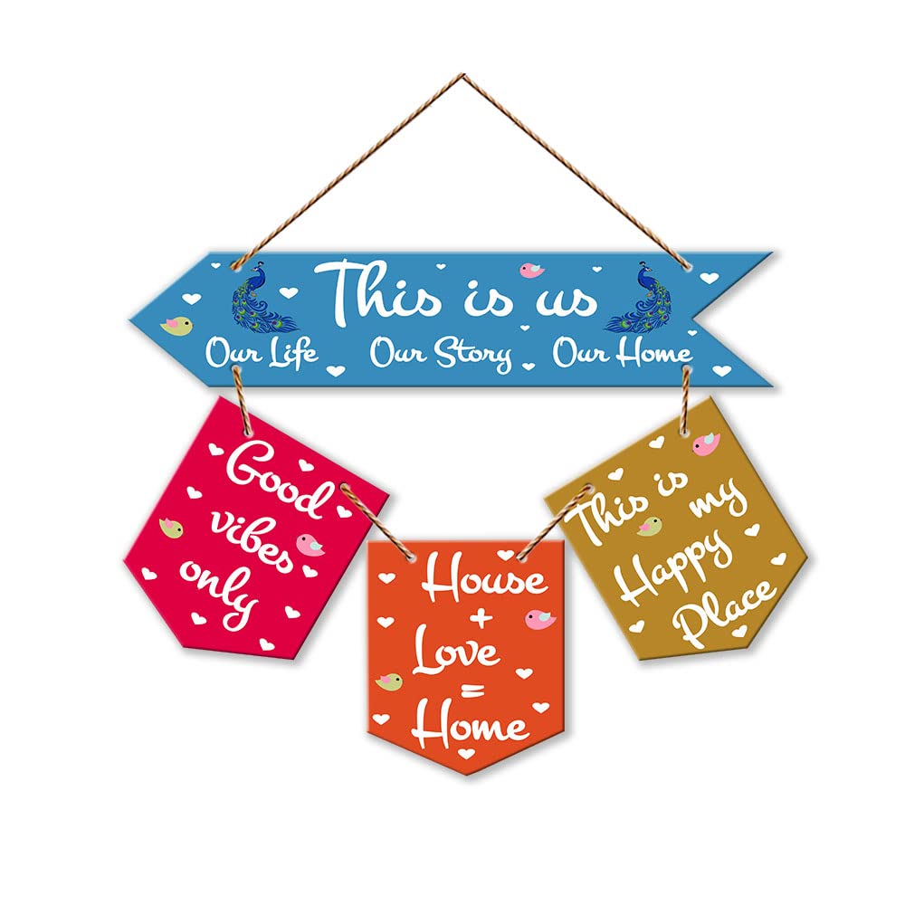 Artvibes Wall Hanging Home Decorative Wall Art for Living room | Bedroom | Gifts | Wall Hanger for Decoration | Modern Decor | Artwork | Wall Sculpture | Signs & PlaquesArt Print (WH_6401NR)