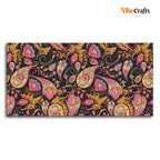 VIBECRAFTS Canvas Paintings for Living Room Drawing Room Paisley Art Pattern Canvas Wall Painting Fitted With Wooden Frame for Home | Office | Gift (PTVCH_2415)