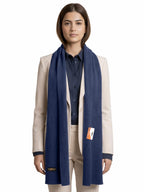 Pick Ur Needs Ultra Soft Ribbed Knit Muffler for Women Warm Winter Woolen Scarf Cozy Lightweight Neck Warmer for Casual & Outdoor Use (Navy Blue)