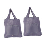 PRETYZOOM Folding Reusable Bag Big Foldable Reusable Bag Cotton Tote Bag Plain Large Tote Bag Portable Foldable, Grey, 63X42CM