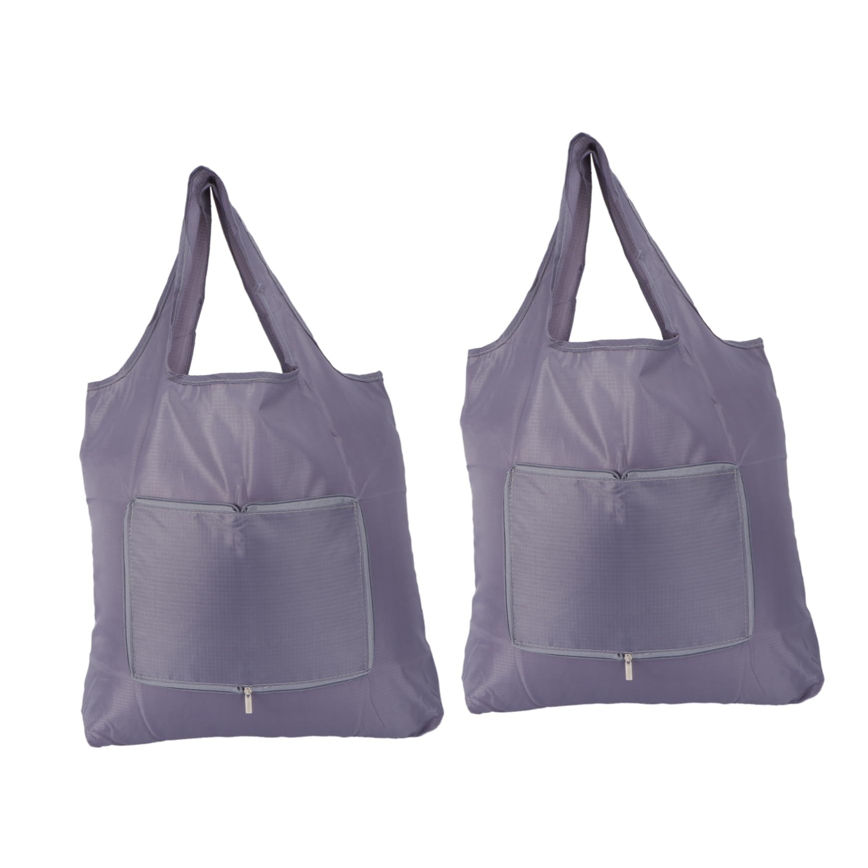 PRETYZOOM Folding Reusable Bag Big Foldable Reusable Bag Cotton Tote Bag Plain Large Tote Bag Portable Foldable, Grey, 63X42CM